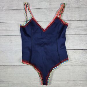 KIINI Tasmin Swimsuit Scoop Back Maillot Crochet One Piece High Cut Size Medium